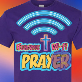 Gebed - wifi - Christelijk T-shirt