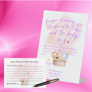 Gebed Zegen voor Ouders & Baby Reclamebord Met Voetstuk