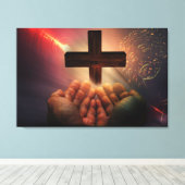 Gebeden Canvas Afdruk (Insitu (Houten vloer))