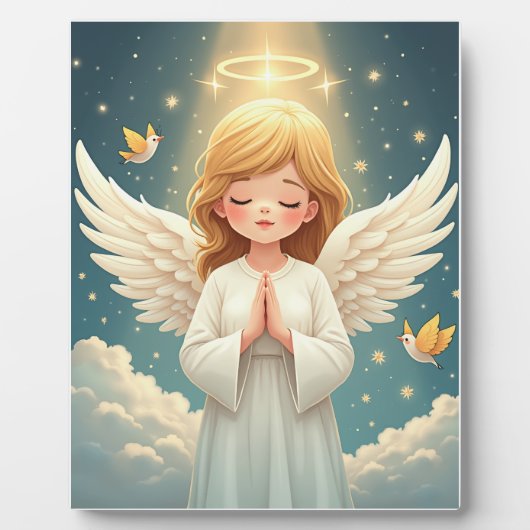 gebeden engel fotoplaat (Voorkant)