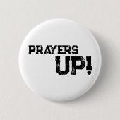 Gebeden omhoog - Button White (Voorkant)