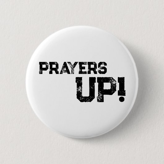 Gebeden omhoog - Button White (Voorkant)