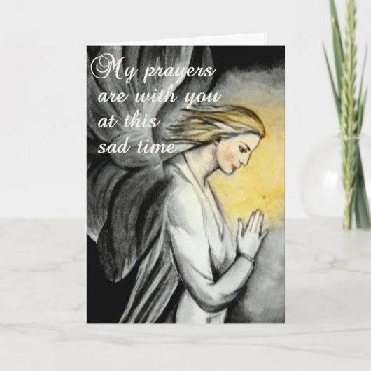 Gebeden op een triest moment kaart (Voorkant)
