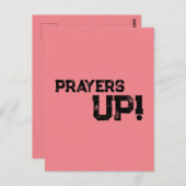 Gebeden op Peach Briefkaart (Voorkant / Achterkant)