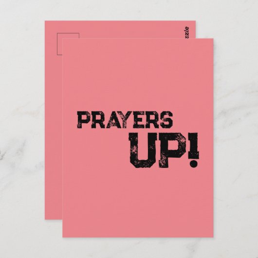 Gebeden op Peach Briefkaart (Voorkant / Achterkant)