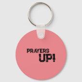 Gebeden op Peach Sleutelhanger (Voorkant)