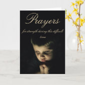 Gebeden tijdens moeilijke tijden kaart (Gele Bloem)