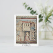 gebeden van sint-jansbrood door Giotto di Bondone Briefkaart (Staand voorkant)