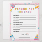 gebeden voor de Baby [Baby roze] Briefhoofd (Voorkant / Achterkant)