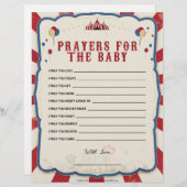 gebeden voor de Baby [Circus-thema] Briefhoofd (Voorkant / Achterkant)