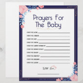 gebeden voor de Baby [Floral Lijst] Briefhoofd (Voorkant / Achterkant)