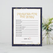 gebeden voor de Baby [Golden Blue] Briefhoofd (Staand voorkant)