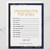 gebeden voor de Baby [Golden Blue] Briefhoofd (Voorkant / Achterkant)