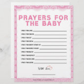 gebeden voor de Baby [luxekant [roze]] Briefhoofd (Voorkant / Achterkant)