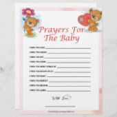 gebeden voor de Baby [Teddy Bears] Briefhoofd (Voorkant / Achterkant)