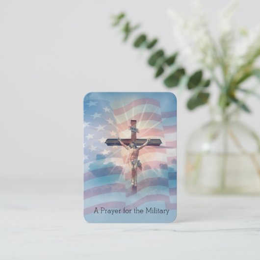 gebeden voor degenen die in de Heilige Kaart van d Visitekaartje (Staand voorkant)