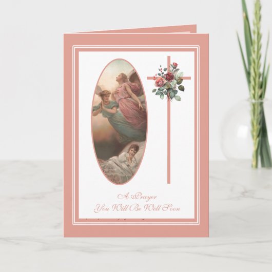 Gebeden voor een snel herstel van een kind kaart (Voorkant)