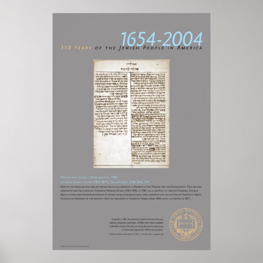 gebeden voor George Washington, 1784 Poster (Voorkant)