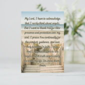 gebeden voor Gods Angels Flat Wenskaart Kaart (Staand voorkant)