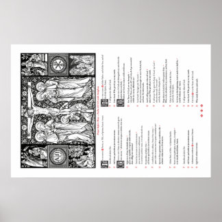 Gebeden voor massaal Poster (Latijn en Engels)