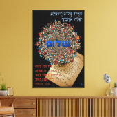 gebeden voor vrede in Jeruzalem Canvas Afdruk (Insitu (Woonkamer))