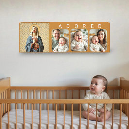 Gebedenset Divine Grace - Aanbeden Baby Foto Canvas Afdruk