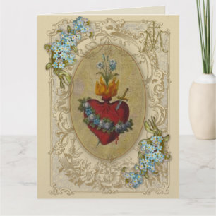 Gebeds Vriendschap Religieus Maagd Maria Vintage Kaart