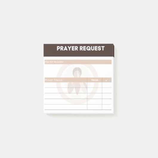 Gebedsaanvraag Post-it Note (Voorkant)