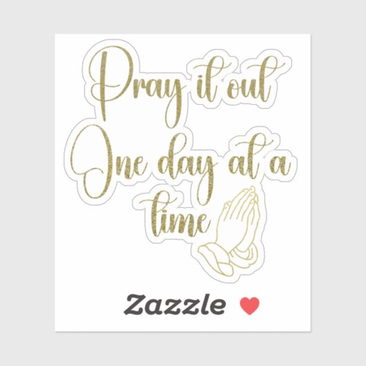 gebedsbevestiging sticker (Vel)