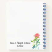 Gebedsdagboek Bloemen God is liefde gepersonalisee Notitieboek (Achterkant)