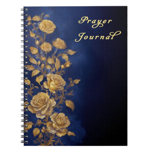 Gebedsdagboek met Gouden Rozen Notitieboek (Voorkant)