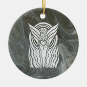 Gebedsengel Keramisch Ornament (Voorkant)