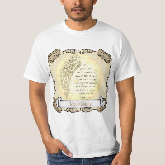 Gebedsengel Sereniteit T-shirt (Voorkant)