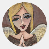 Gebedsengel - sticker (Voorkant)
