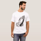 gebedshanden t-shirt (Voorkant volledig)