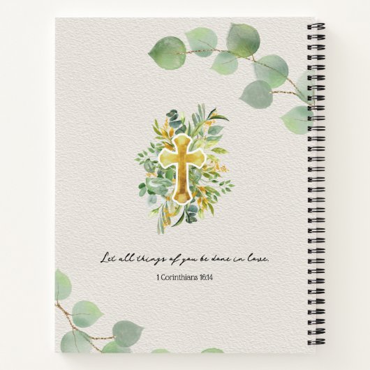 Gebedsjournaal Jezus Kruis Notitieboek (Achterkant)