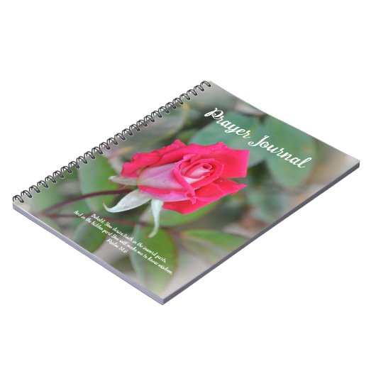 Gebedsjournaal met Roos en Schrift Notitieboek (Linkerzijde)