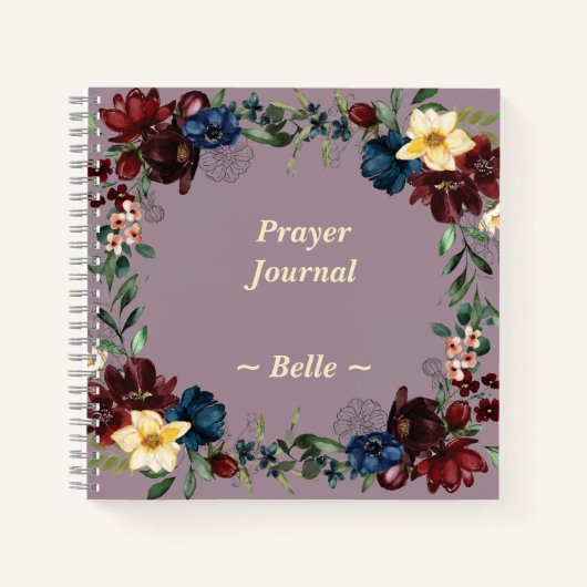 Gebedsjournaal Thanksgiving Aangepaste naam Doel Notitieboek (Voorkant)