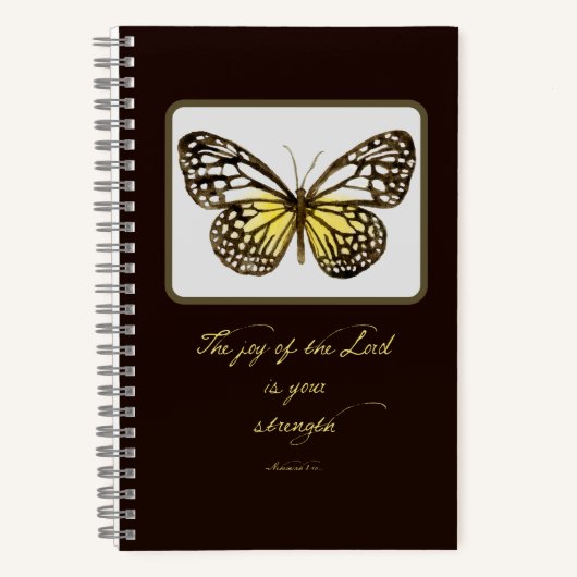 Gebedsjournaal Waterverf Vlinder Notitieboek (Voorkant)