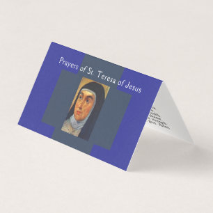 Gebedskaart van St. Theresia van Jezus Kaart