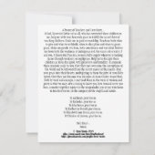 gebedskaart voor leerkrachten & catecheten notitiekaartje (Achterkant)