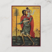 gebedskaart voor St. Christoffel voor bestuurders Plaatskaartje (Voorkant)