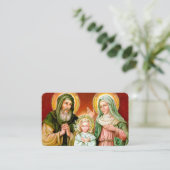 Gebedskaarten | St Anne, St Joachim & Mary Visitekaartje (Staand voorkant)