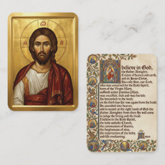 gebedskaarten voor Jezus Christus Visitekaartje