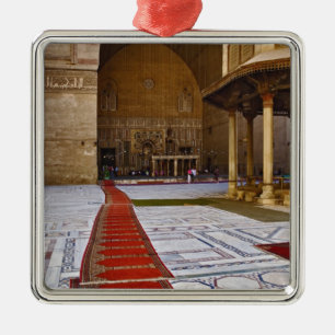 Gebedskleden die naar de islamitische moskee leide metalen ornament