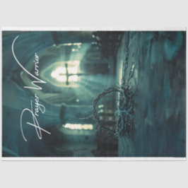 Gebedskrijger Cross Crown Decoupage Tissuepapier