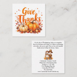 Gebedsmand Thanksgiving Voedselmand Kerk Uitnodigi Notitiekaartje