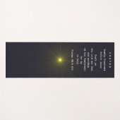 Gebedsmat, in het Engels & Spaans (voor & achter). Yogamat (Voorkant (horizontaal))