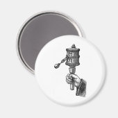 Gebedsmolen (Tibet) Magneet (Voorkant / Achterkant)