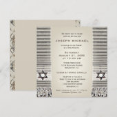 Gebedssjaal Tan Bar Mitzwa Kaart (Voorkant / Achterkant)